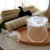 rejomiik Qtip Holder Glass Apothecary Jars with Lid Bathroom Accessories