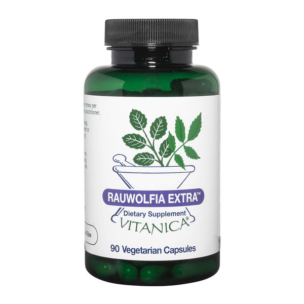 Vitanica Rauwolfia Extra, Blood Pressure & Cardiovascular Support Supplement, Vegan/Vegetarian, 90 Capsules