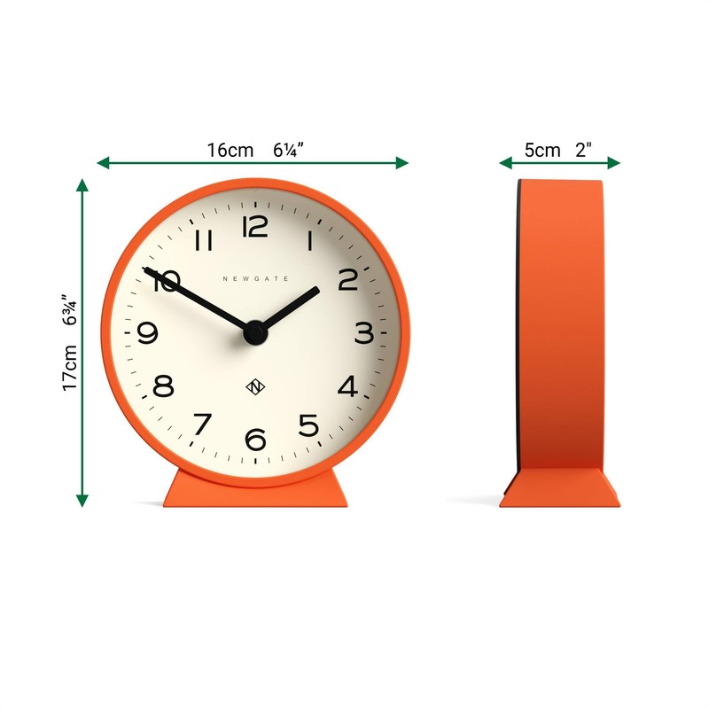NEWGATE® M Mantel Echo desk clock | Modern round design
