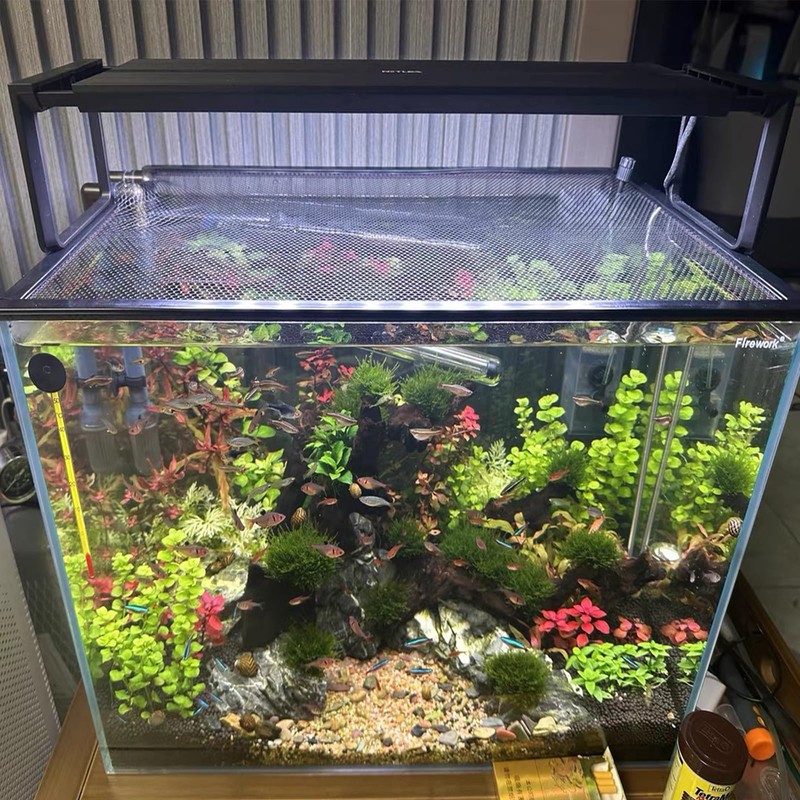 Magnetic Aquarium lid Fish Tank Hood top Cover Anti-Jumping net