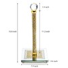 Suwimut Paper Towel Holder, Gold Paper Towel Roll Dispenser Stand