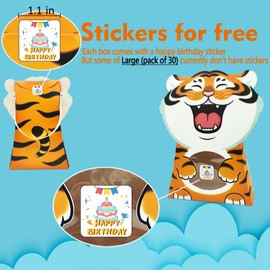 CcXxMming Kids Birthday Goodie Bags with Handles，Wildlife Theme Party Favor Bags, Animal-Shaped Paper Treat Bags with Window (10 Packs, 6 Designs) – Eco-Friendly for Jungle Safari Parties