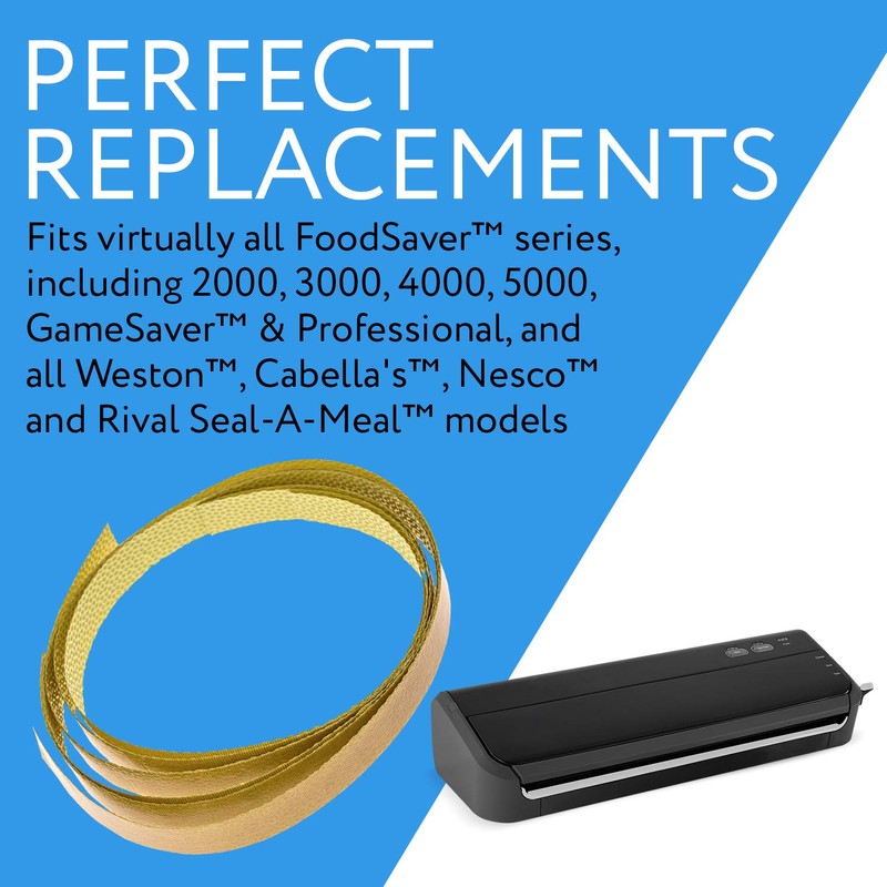 IMPRESA Teflon Vacuum Seal Heat Strips - Durable PTFE Barrier