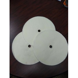 12" x 18 ply 1" CENTER HOLE White Loose COTTON polishing buffing wheel BUFFS