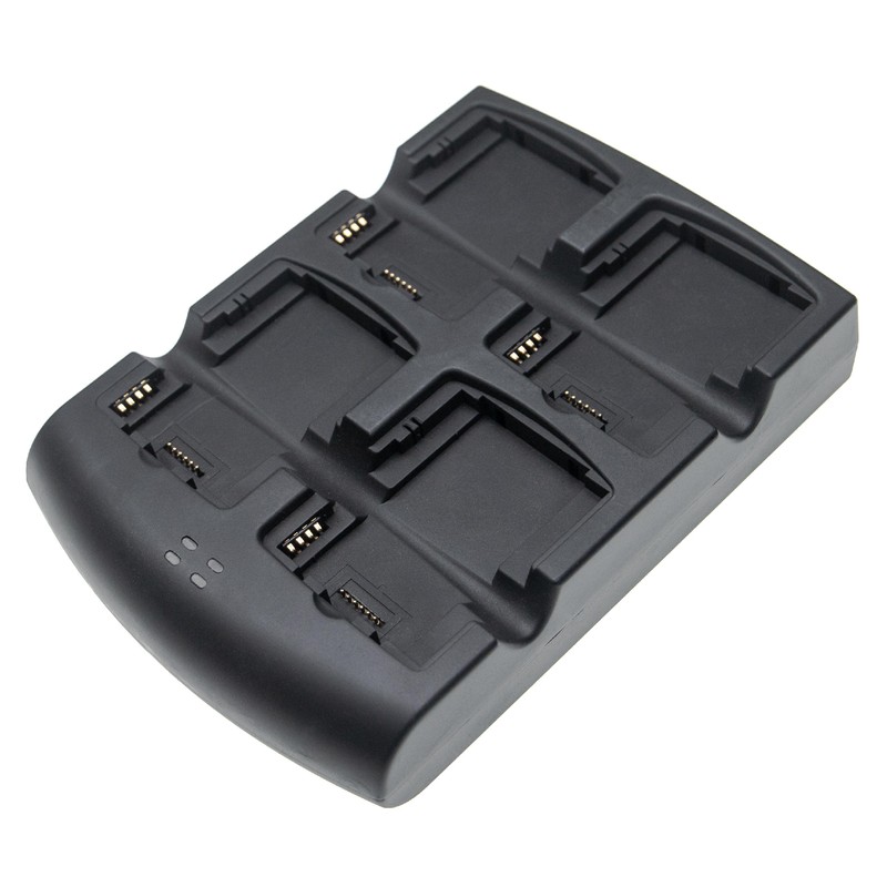 vhbw 4-Fach Ladestation kompatibel mit Symbol MC3090S-DC48H00GER, MC3090S-IC28H00G-E Mobiler Computer