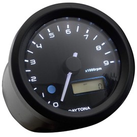 Daytona Velona 18898 Electric Tachometer for Motorcycles Hunter Cab CT125 (20-22) 3 Color LED Diameter 48 9000 rpm Display