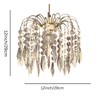 Crystal Chandelier Lampshade Diamond Drop Ceiling Light Shade