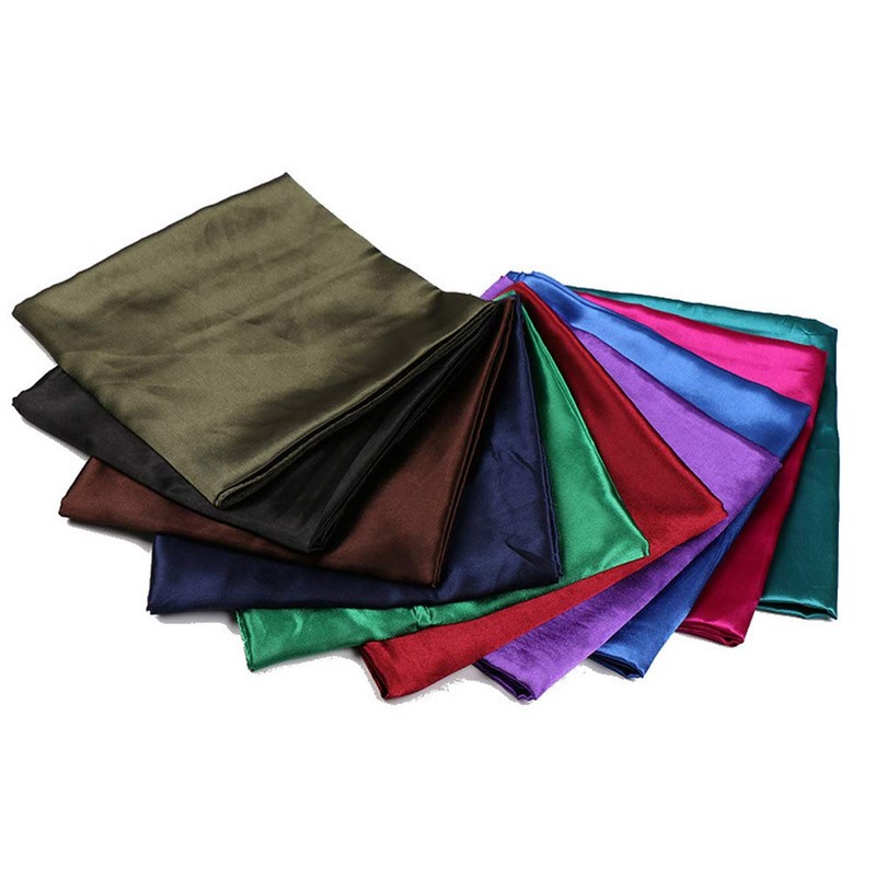 35" Womens Large Satin Square Scarf Silk Feeling Hair Wrapping