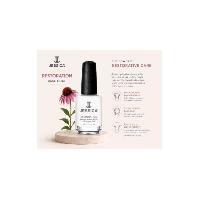 BASE TRATAMIENTO JESSICA RESTORATION-UÑAS POST ACRÍLICAS 7.5 ML