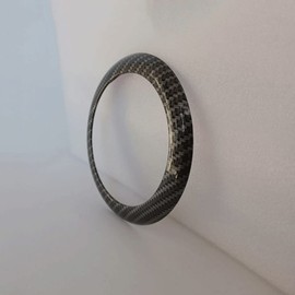 VHEUHZ Rear Badge Ring Cover Compatible with F20 F21 1 Series M135i M140i (Carbon Fiber Black)