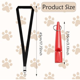 ZPLASK 3PCS Dog Whistles for Recall, Silent Dog Whistle to Stop Barking, Long Distance Dog Training Whistle with Lanyard and Keychain, Dog Whistle 210.5 for Acme(Red, Black and Purple)