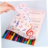 STOBOK Paper File Folder Music Note Pattern L-Shape Document Bag