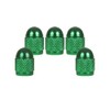 SENZEAL 5Pcs Tyre Valve Caps Bullet Style Universal Car Dust