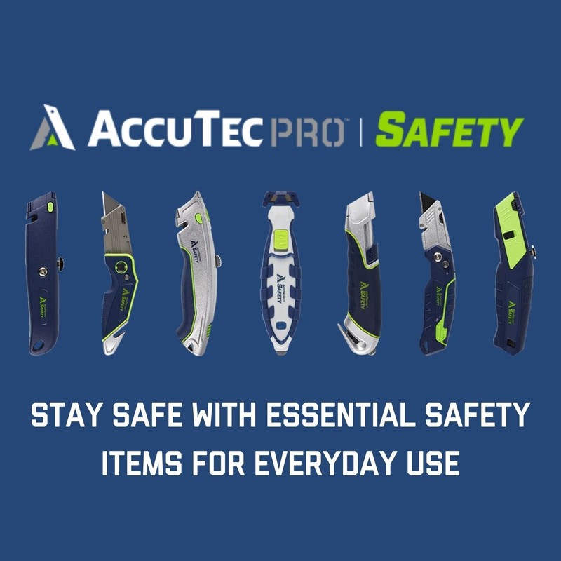 AccuTec Pro Safety U4 Standard Utility Knife - Pocket-Sized Cutting