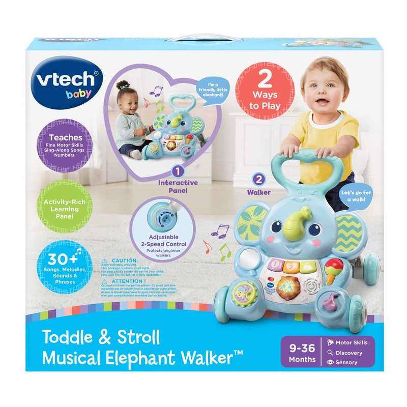 VTech Toddle and Stroll Musical Elephant Walker