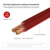 Gold-Plated RCA to Bare Wire Speaker Cable - 14AWG OFC