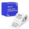 LENVII 2"x2" Clear Round Thermal Labels(1040 Label)- 8 Roll ×130