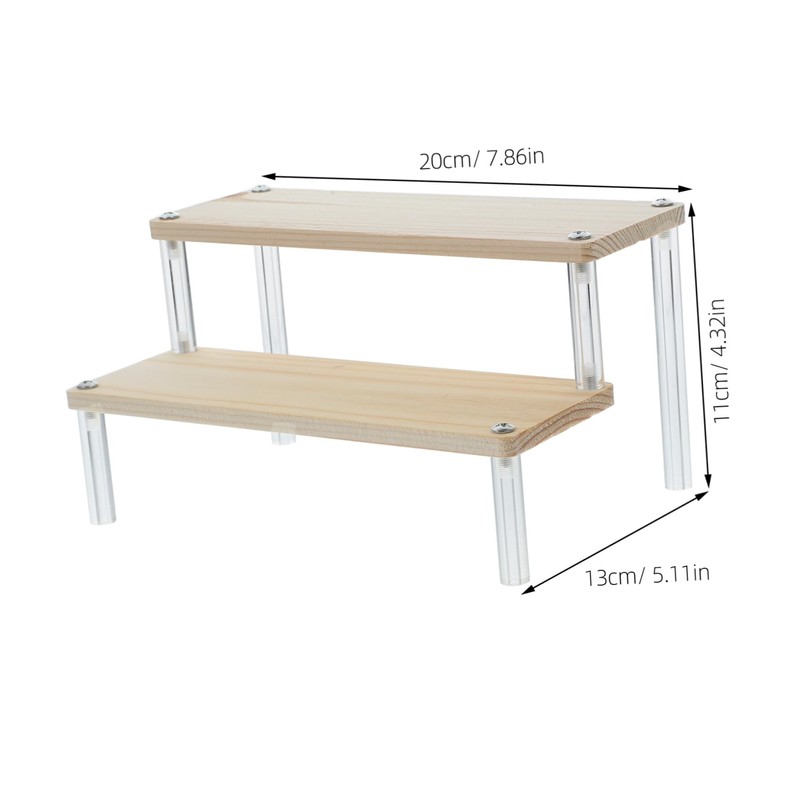 Ciieeo Acrylic Tiered Display Stand for Jewelry and Cosmetics Organizer