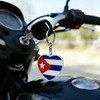 JAVD Llavero cubano con bandera de Cuba, paquete de 2,
