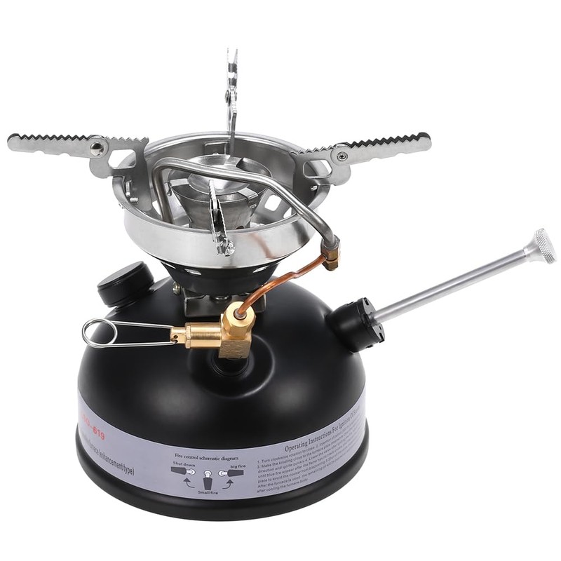 HUIOP Gasoline Stove, Portable Outdoor Camping Mini Gasoline Stove Liquid