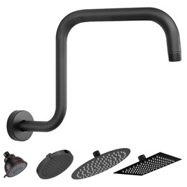 Brazo y de 304 Acero Inoxidable para Regadera de Ducha | 33cm Brazo para Regadera, Extensi?n de Cabezal de Ducha de Altura Alta, Brazo de Ducha de Alt