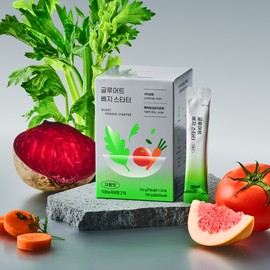Gluert [글루어트] 베지 스타터, 자몽맛(14포) 1box [Gluert] Veggie Starter, Grapefruit Flavor (14 Packs) 1 Box