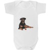 Azeeda 0-3 Month 'Goofy Rottweiler' Baby Grow/Bodysuit (GR00124036)