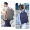 HOMIEE Men's Backpack, Business Backpack, Lightweight, Thin, 15.6 inch, 17.3
