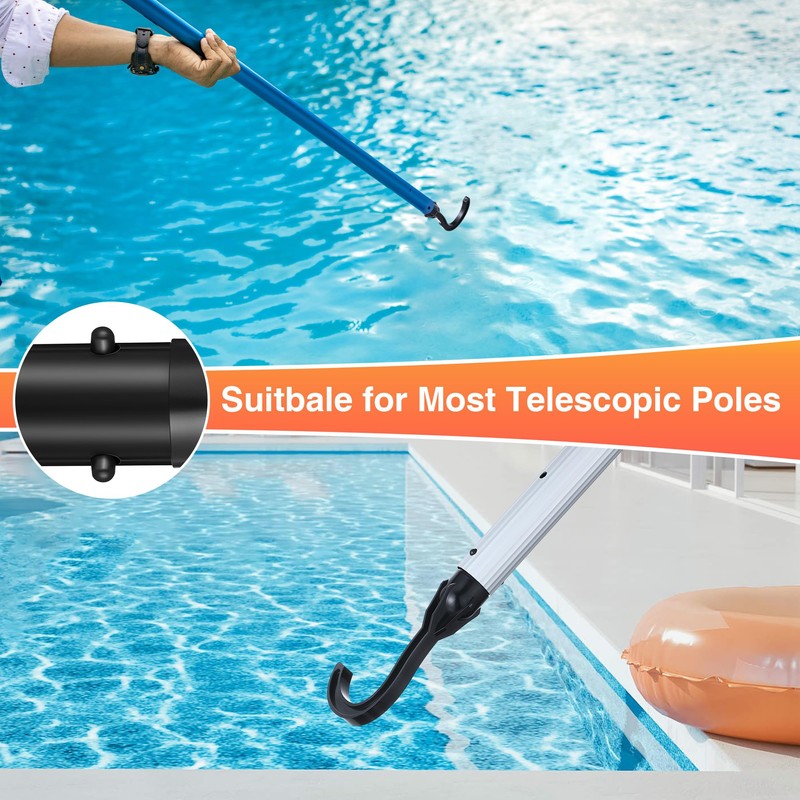 Dunkive Hook for Robotic Pool Cleaner, Pool Hooks for Poles