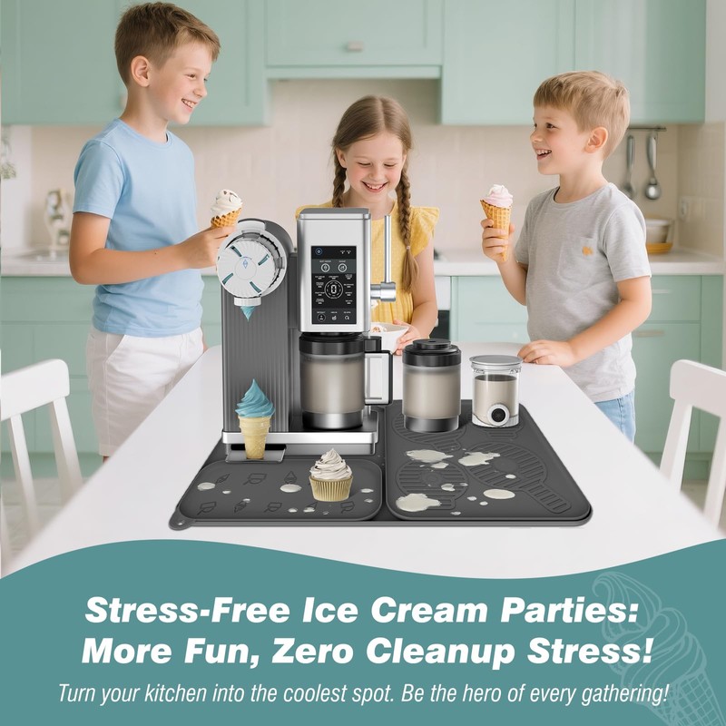 3 Pack Silicone Pad Set for Ninja Swirl by CREAMi,Protects