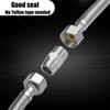 2 Pack Shower Hose Extension 1/2" to 1/2" Chrome Hex