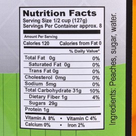 Amish Valley Products Old Fashioned Peaches Halves Canned Jarred in 32 oz Glass Jar (12 Quart Jar - 32 oz)