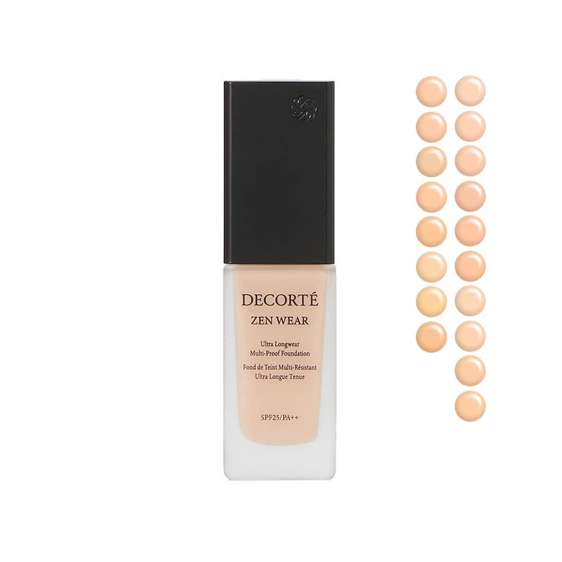 Kose Cosme Decorte Zen Wear Fluid, Liquid Foundation, SPF25/PA++, 1.0