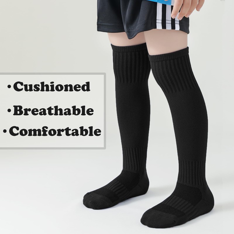 Mini Angel Kids Soccer Youth Football 4 Pairs Cushion Athletic