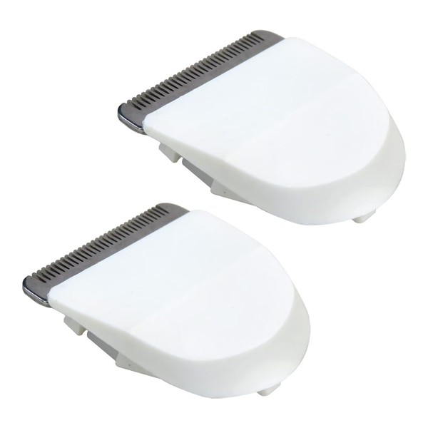2-Pack White Clipper Replacement Blade, Snap-On Replacement Trimmer Blade for