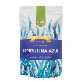 TGB SUPERFOODS  Espirulina Azul en Polvo 100 Pura y Natural  Superalimento vegano, Eco Friendly y Gluten Free Alga Espirulina  Aporta Vitaminas y