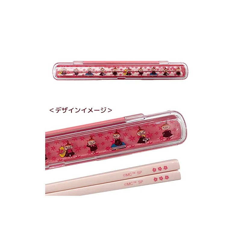 MOOMIN Various Little My Chopsticks + Case MM2288 Red