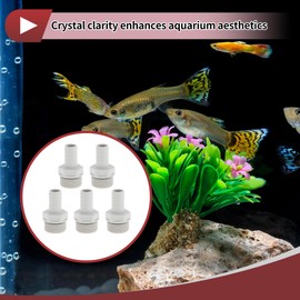 Hihaha Plastic Hose Barb Fitting 35/64" 3/4" G Male Thread Straight Pipe Connector Gray White 5 Pcs