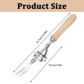 SNONESIY Weed Remover, Weed Remover, Garden Tools, Weed Cutter, Joint Scraper, 2024 Manual Weeder Made of Stainless Steel with Wooden Handle, Used for Digging