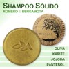 Shampoo Sólido de Romero y Bergamota, Control de Caída,100gr