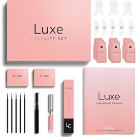 Luxe Cosmetics-Kit de levantamiento de pestañas-Nueva versión con almohadillas para orejas,fácil de aplicar y acabado duradero-Resultados profesionales hasta 8 semanas desde casa-Cosméticos de lujo