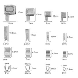 YFFSFDC Zipper Pull Parts Latch Slider Zipper Repair Kit 3 Colors Slider Retainer Insert Pin Zipper Bottom Butterfly Stick Zipper Replacement Kit 4 Sizes #3 #5 #8 #10 (Set of 24)
