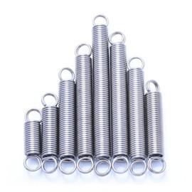 Home Maintenance Extension Spring 304 Stainless Steel Tension Spring Ring Hook Extension Coil Spring Rebound Spring Wire Diameter 2.0mm Outer Diameter 17mm (Length : 220mm (1Pcs))