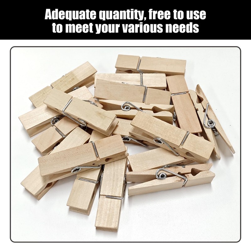 18 Wooden Clips, Home Accessories, Multi-Function Clips, Food Bag Sealing