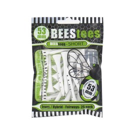 The Bees Tees Unisex's Golf Tees, White, 53mm