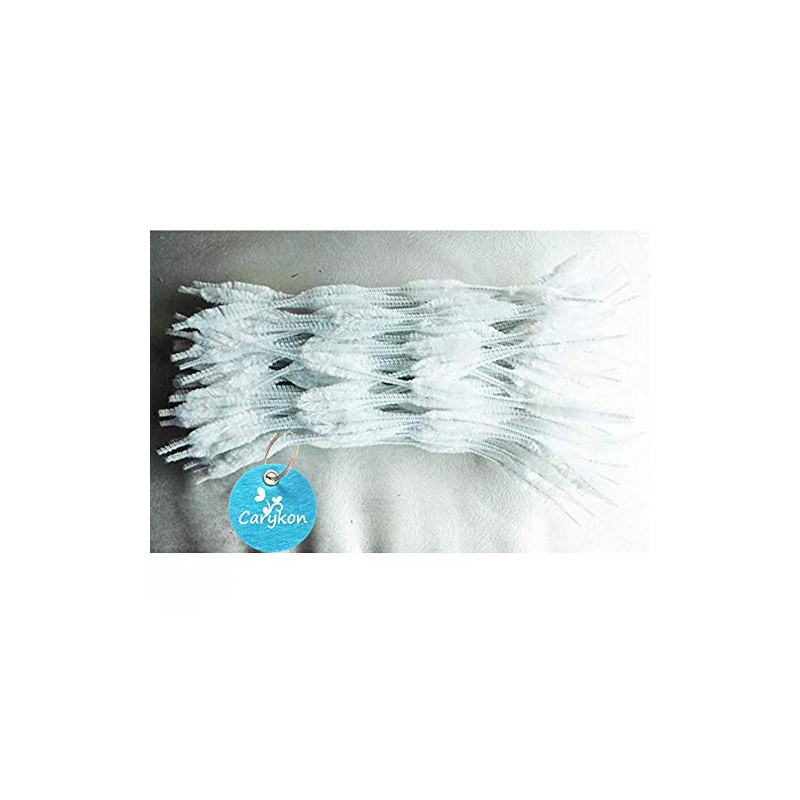 Caryko Fuzzy Bump Chenille Stems Pipe Cleaners, Pack of 100