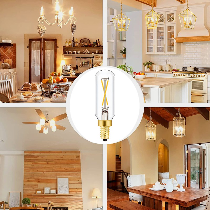 Leools E12 LED Bulb Dimmable 2W Equal 25 watt Light