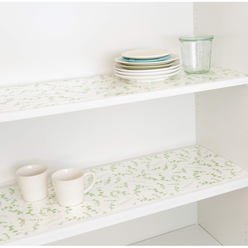 Towa Sangyo 573122 Cupboard Sheet, Deodorizing Shelf Sheet, Eucalyptus, Green,