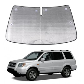 Windshield Sunshade for Honda Pilot 2003 2004 2005 2006 2007 2008 Accessories, Front Window Sun Shade, Foldable Reflective Sun Visor, Screen Shield Cover UV Blocker Protector HeatShield (Sliver)