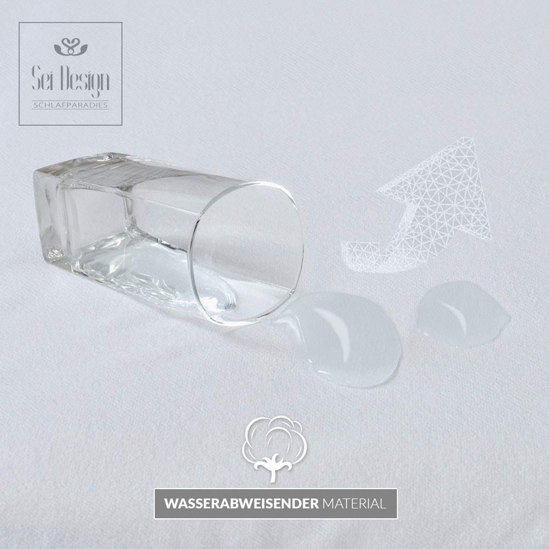 sei Design Waterproof Molleton Mattress Protector 90 x 200 cm